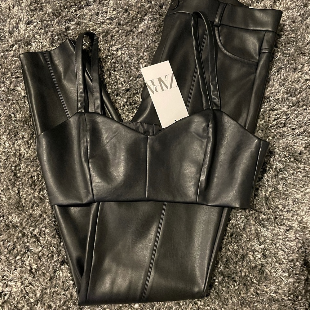Leather Two Piece Set